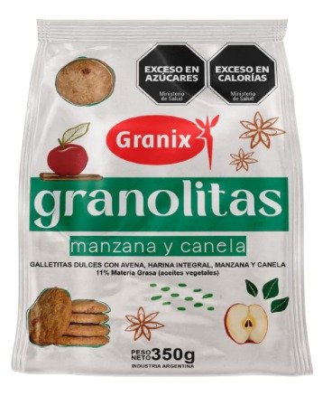GRANOLITAS MANZANA Y CANELA 12 x 150 GRANIX